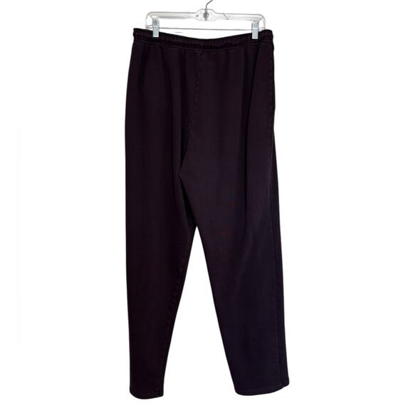 Skims Classic Straight Leg Cotton Sweatpants in Plum Purple - Size L - Picture 2 of 6